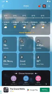 Daily Weather Free android App screenshot 1