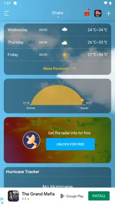 Daily Weather Free android App screenshot 4